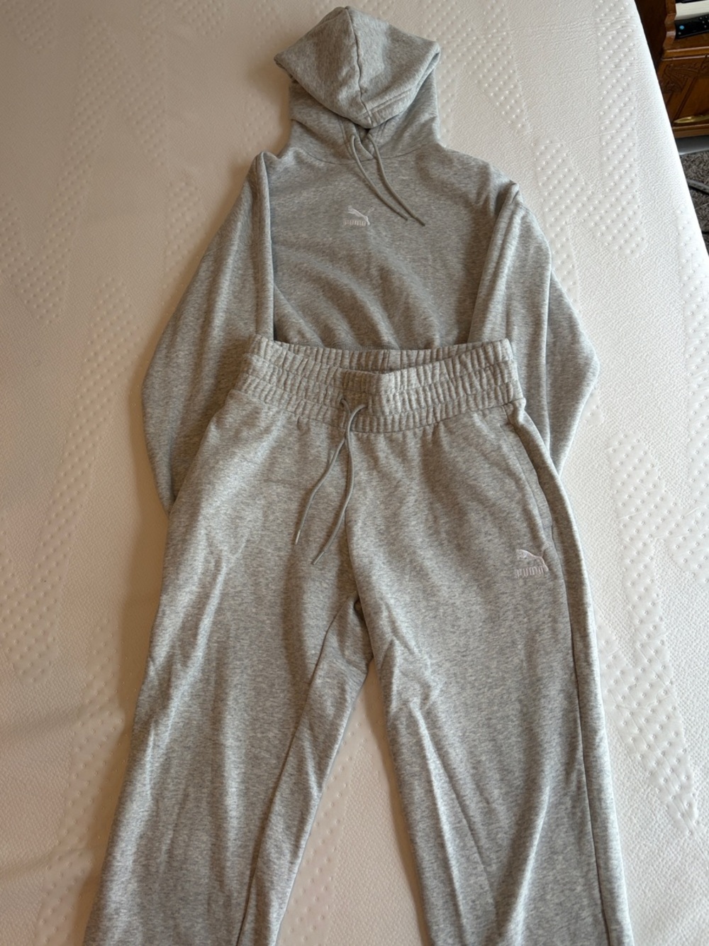 Grey Hooded Sweatshirt & Jogger Set - Puma